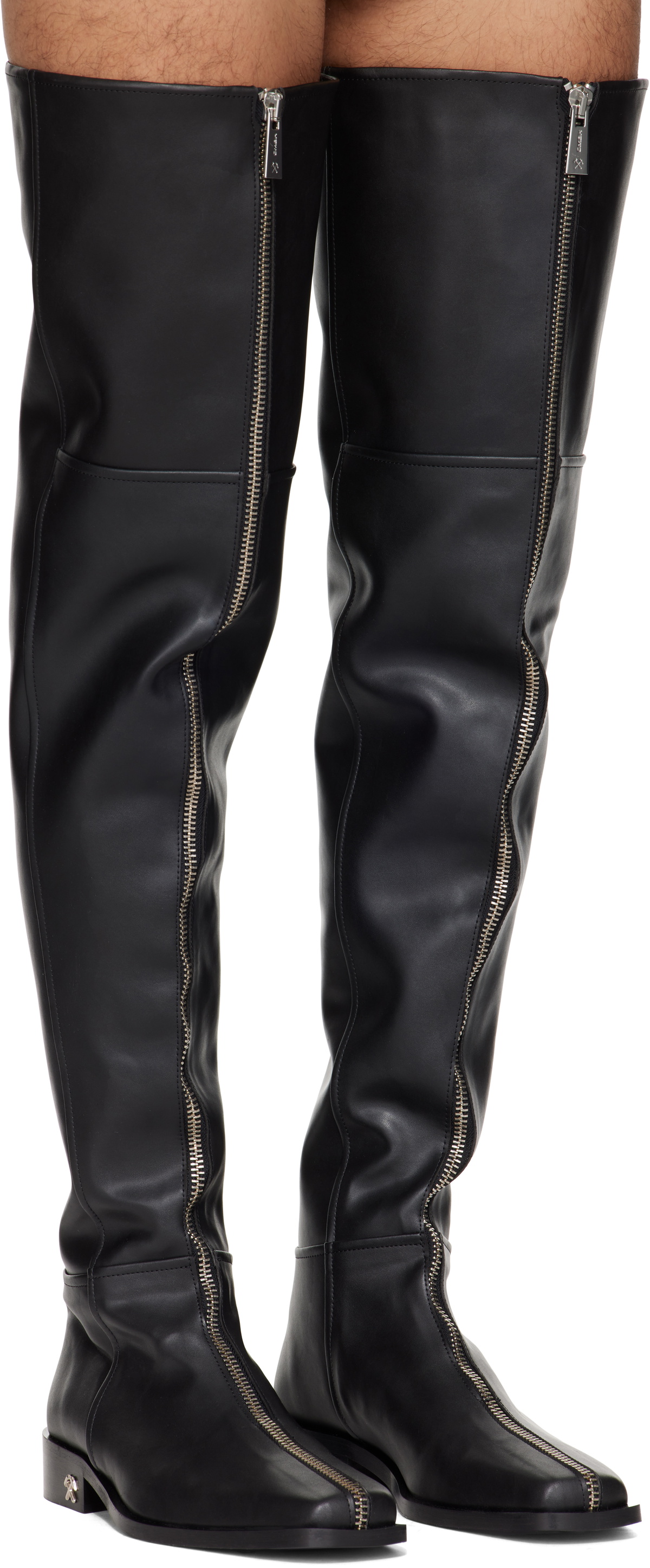 GmbH SSENSE Exclusive Black Adem Overknee Boots