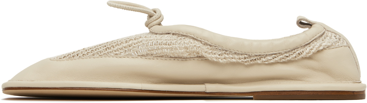 Ruohan Beige Hereu Edition Puntera Ballerina Flats