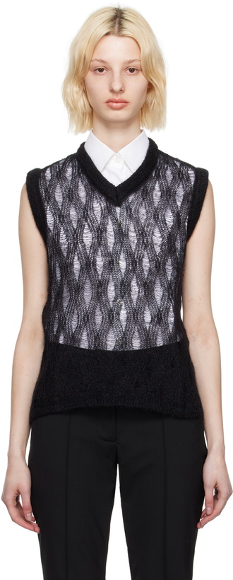 Photo: Ernest W. Baker Black Argyle Vest