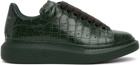 Alexander McQueen Green Croc Oversized Sneakers