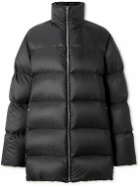 Rick Owens - Moncler Cyclopic Logo-Appliquéd Quilted Shell Down Coat - Black