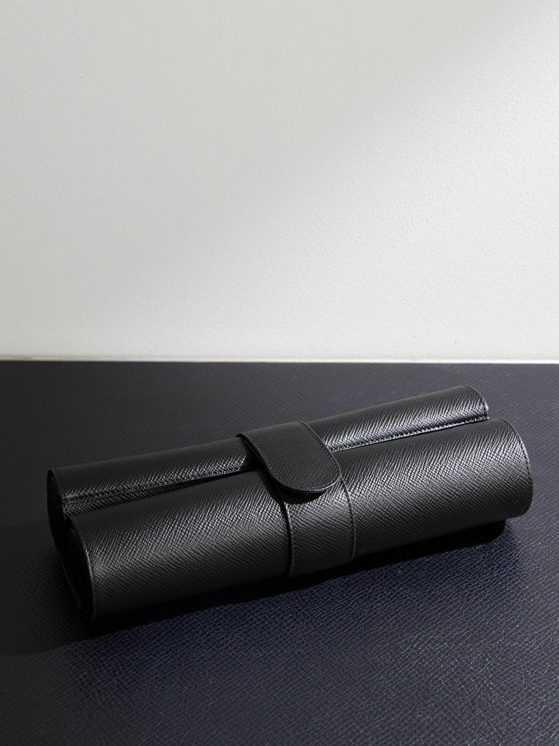 Smythson - Panama Cross-Grain Leather Chess Set
