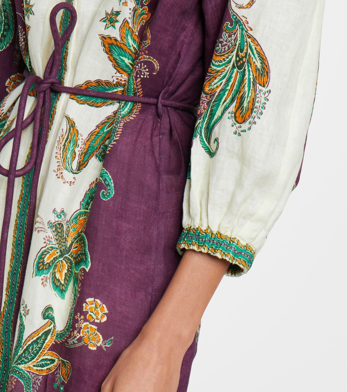 Alémais Ruthie printed linen shirt dress