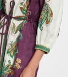 Alémais Ruthie printed linen shirt dress