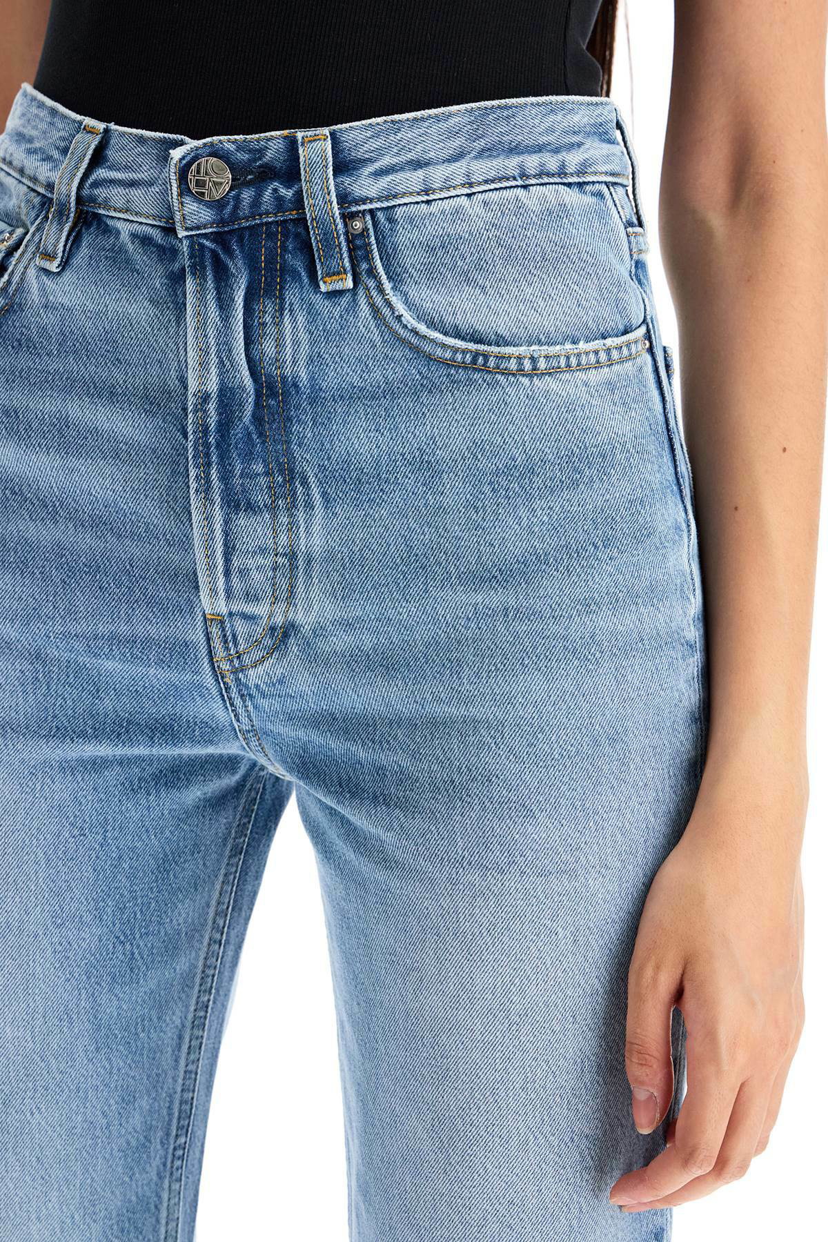 SS25【TOTEME】Classic Cut Cropped Jeans High-waisted 5pocket TOTEME classic cut cropped jeans Blue Toteme