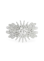 Rabanne Floral Crystal-embellished Bracelet - Silver - One Size