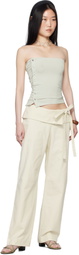 Belle The Label Off-White Dusk Trousers