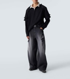 Simone Rocha Distressed wide-leg jeans