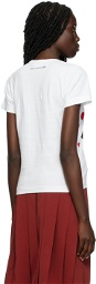 Comme des Garçons Girl White Printed T-Shirt