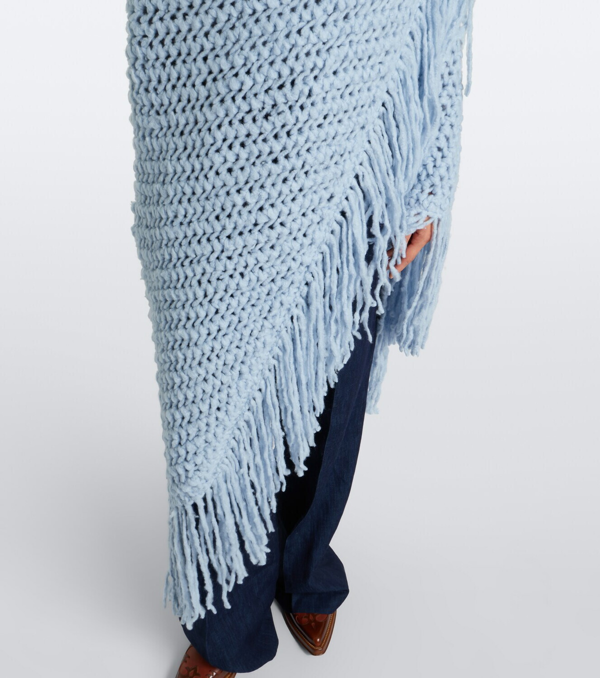 Gabriela Hearst Lauren fringed cashmere shawl