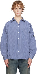 Balenciaga Blue Oversized Shirt