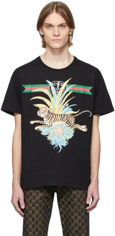 Photo: Gucci Black Cotton T-Shirt