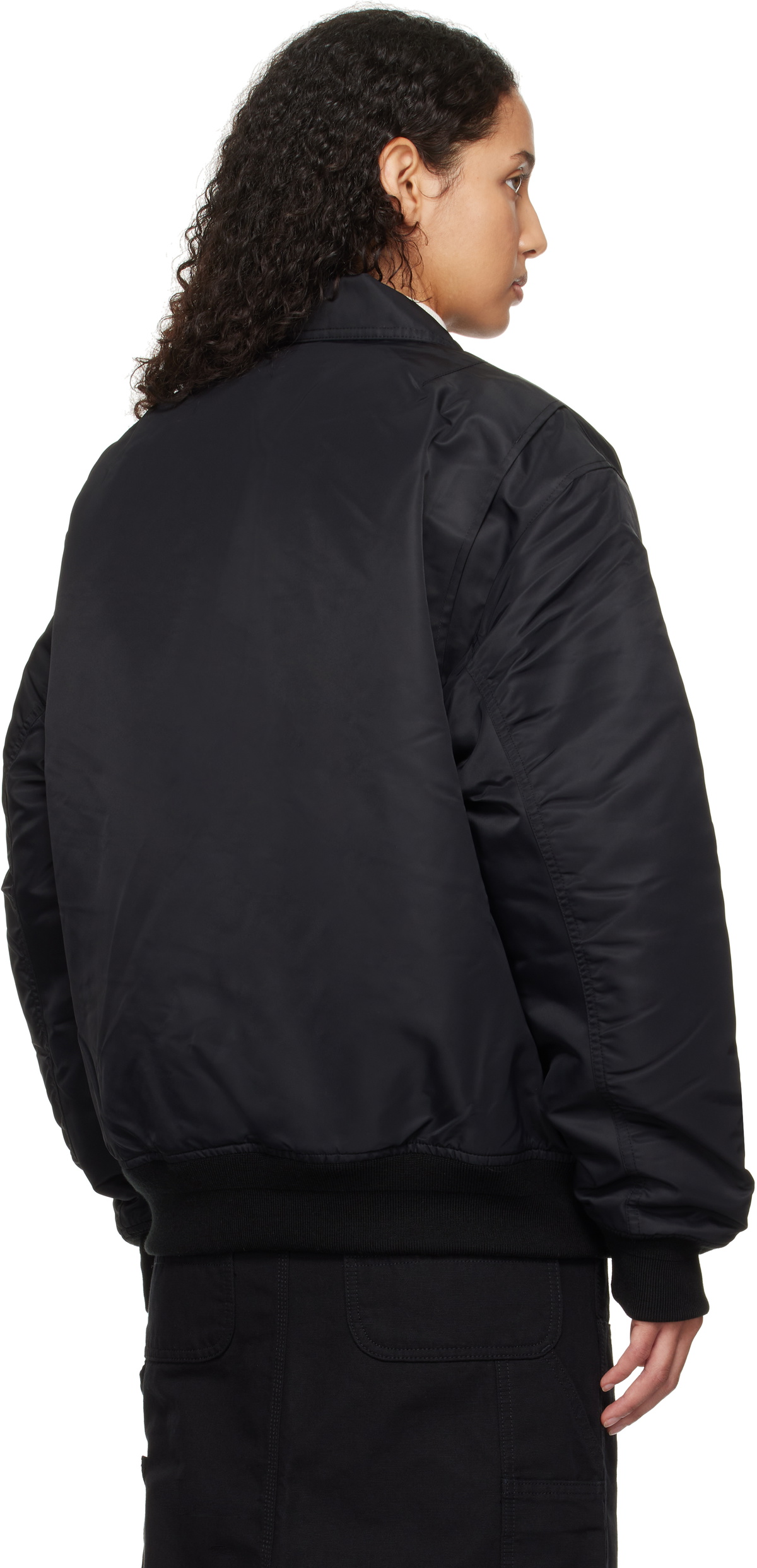 Carhartt Work In Progress Black Olten Bomber Jacket Carhartt WIP