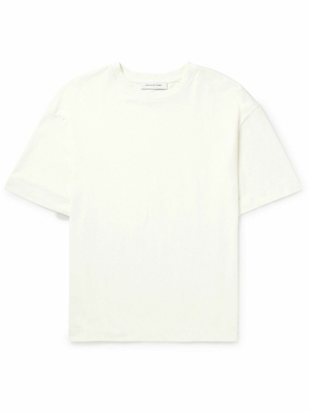 Photo: Applied Art Forms - LM1-4 Cotton-Jersey T-Shirt - Neutrals