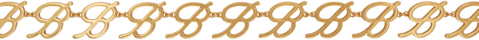 Blumarine Gold Logo Chain Belt