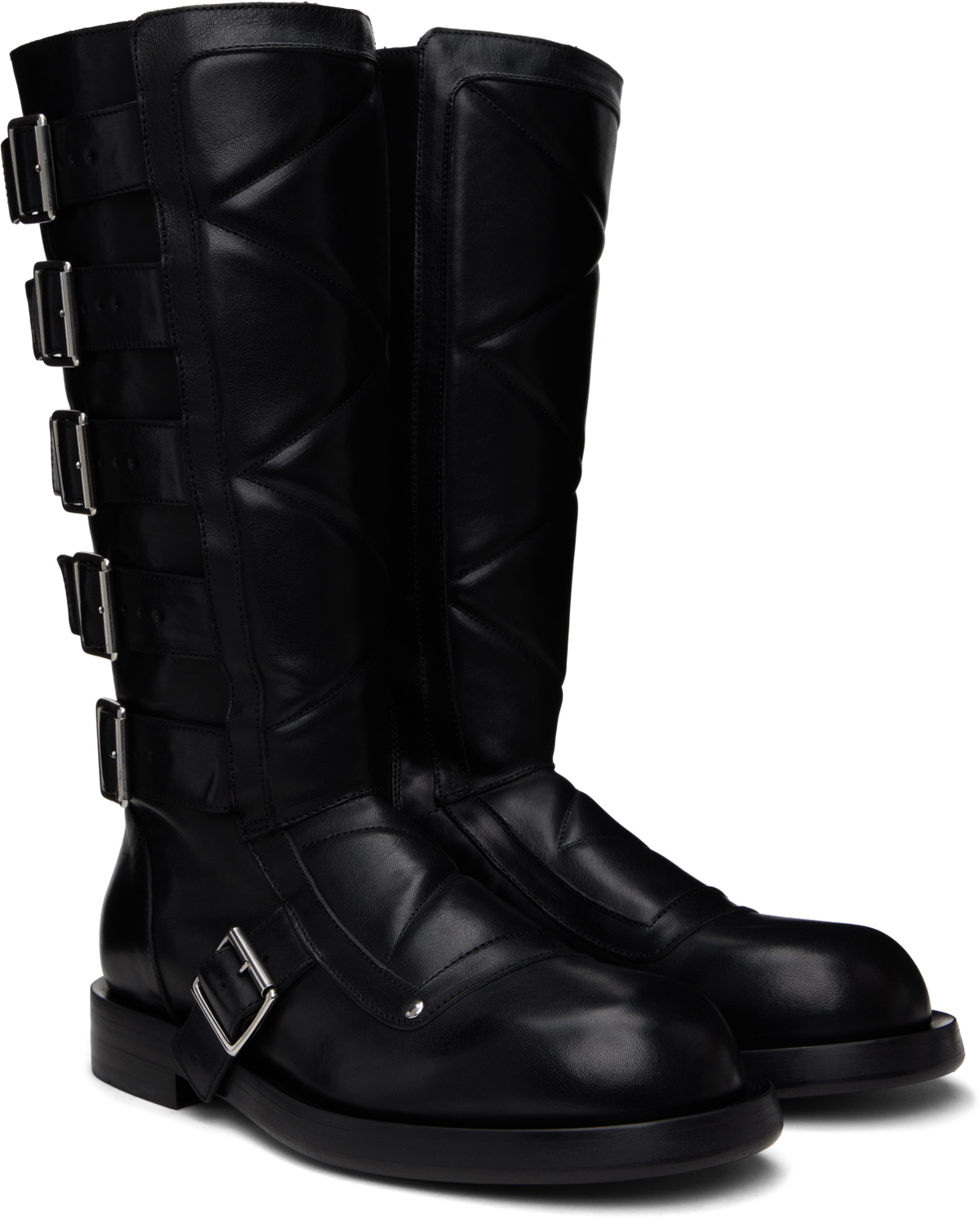 Ann Demeulemeester Black Jace Biker Boots