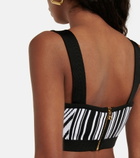 Balmain - Intarsia knit bralette