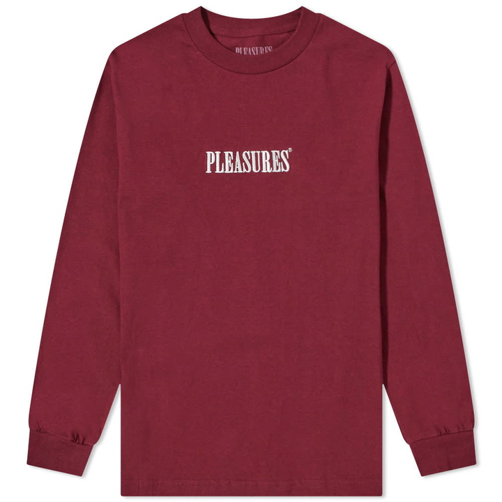 Photo: PLEASURES Long Sleeve Embroidered Core Tee