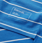 Entireworld - Striped Organic Cotton-Jersey T-Shirt - Blue