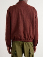 Portuguese Flannel - Aurelia Wool-Tweed Blouson Jacket - Red