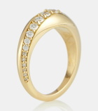 Melissa Kaye Remi 18kt gold ring with diamonds