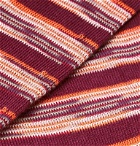 Missoni - Striped Cotton-Blend Jacquard Socks - Burgundy