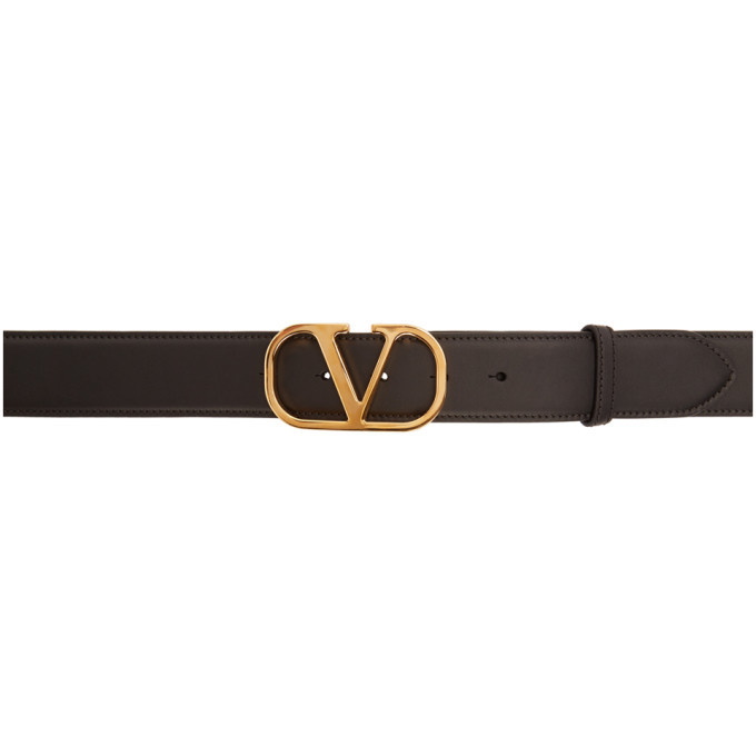 Photo: Valentino Black Valentino Garavani Logo Belt