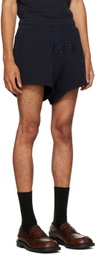 Luar Navy Embroidered Shorts
