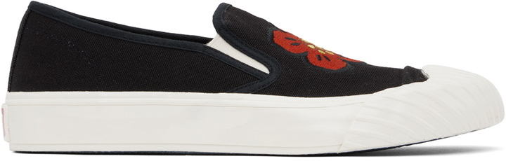 Photo: Kenzo Black Kenzo Pairs Kenzoschool Sneakers