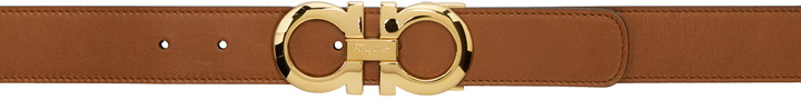 Photo: Salvatore Ferragamo Reversible Brown & Black Gancini Belt