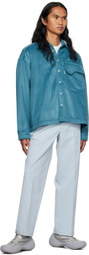 Bonsai Blue Brushed Jacket