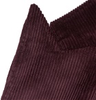Très Bien - Purple Double-Breasted Cotton-Corduroy Blazer - Purple