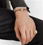 M.Cohen - 18-Karat Gold and Sterling Silver Diamond ID Bracelet - Silver