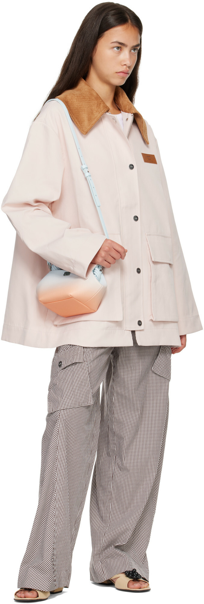 GANNI Pink Twill Jacket
