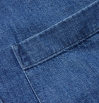 Incotex - Ferrari Slim-Fit Mélange Cotton Shirt - Blue