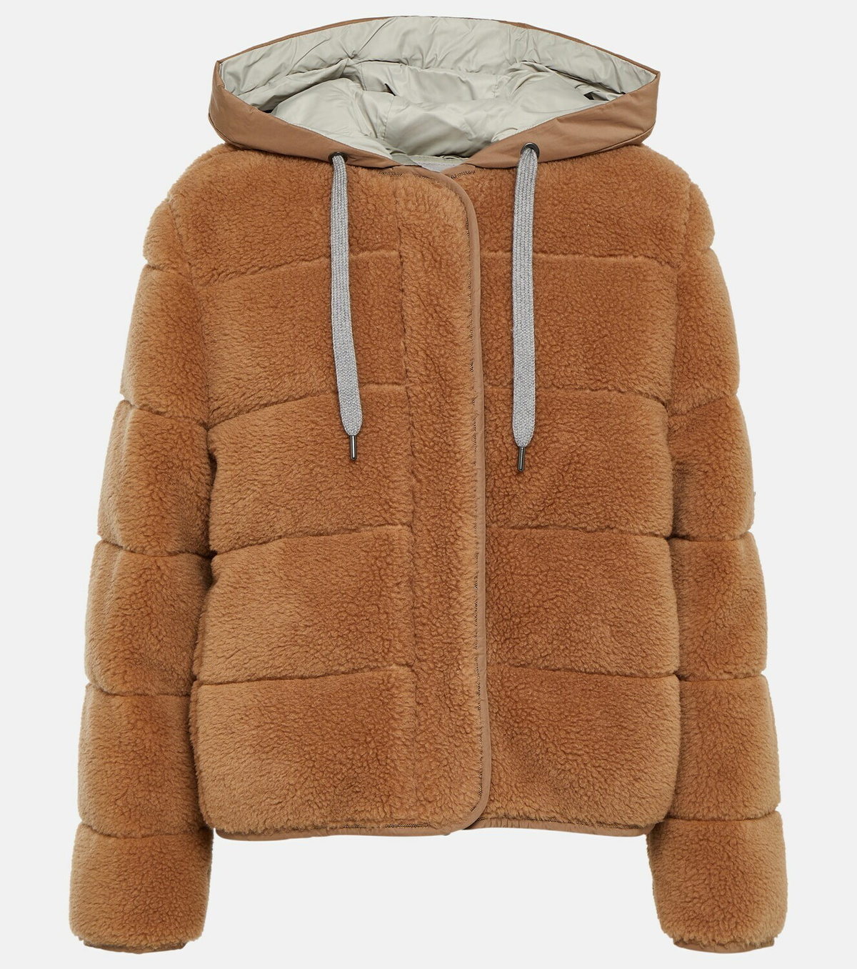 Brunello Cucinelli Faux shearling puffer jacket