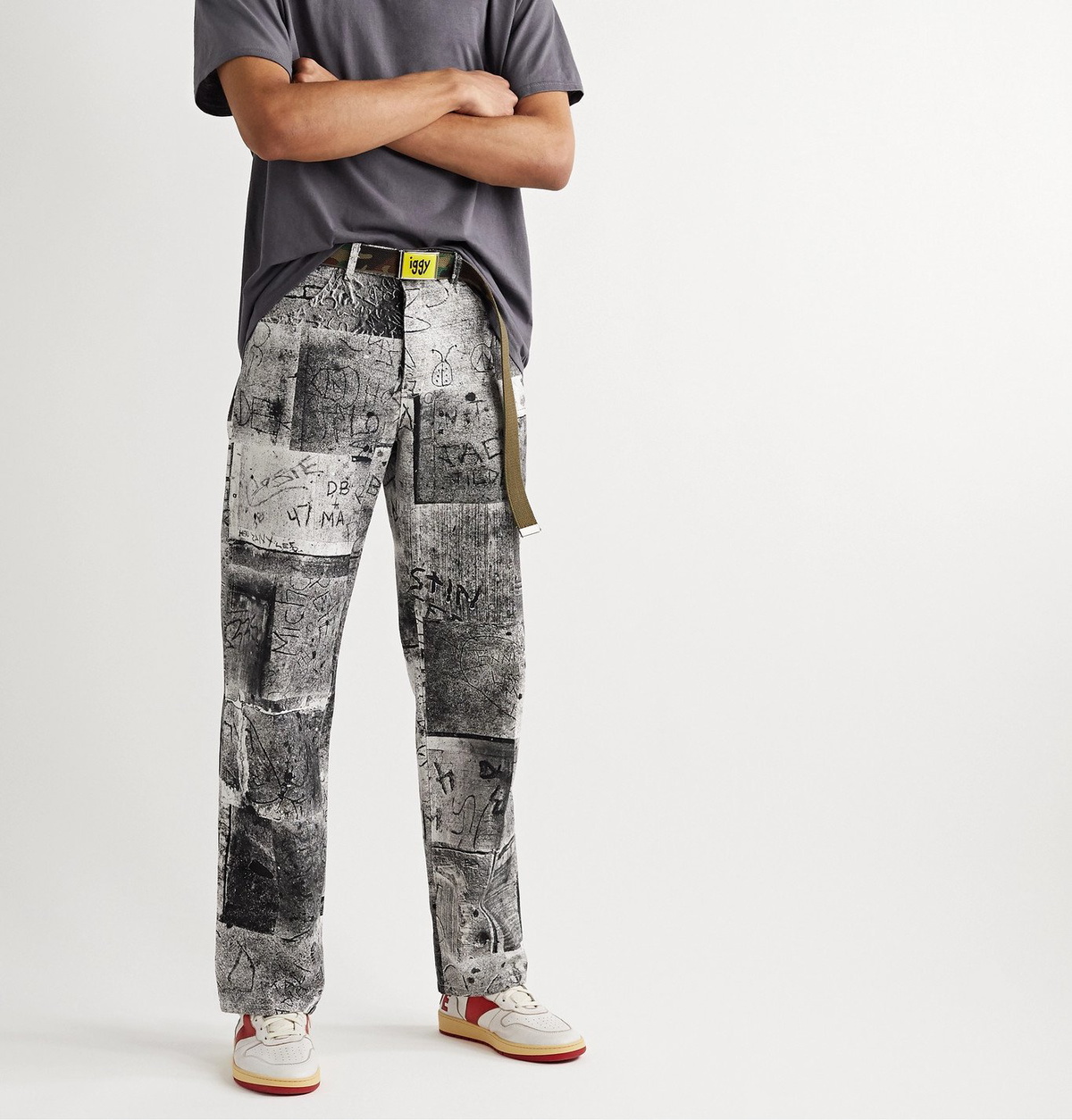 iggy - Camouflage-Jacquard Webbing Belt - Green iggy