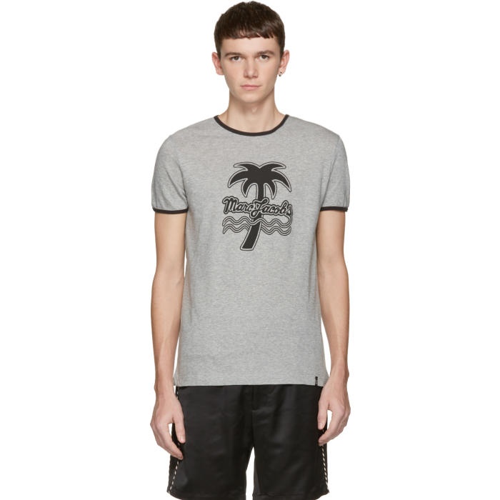 Photo: Marc Jacobs Grey Palm Tree Ringer T-Shirt