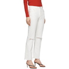 Moussy Vintage White Wagoner Straight Jeans