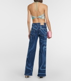 Pucci Iride silk bra top