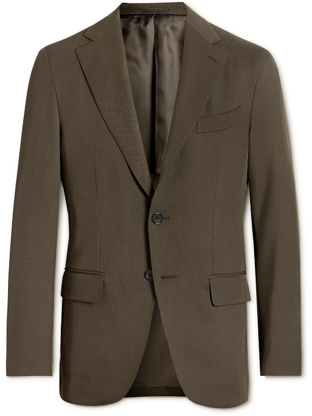 Photo: Caruso - Adia Wool-Twill Suit Jacket - Brown