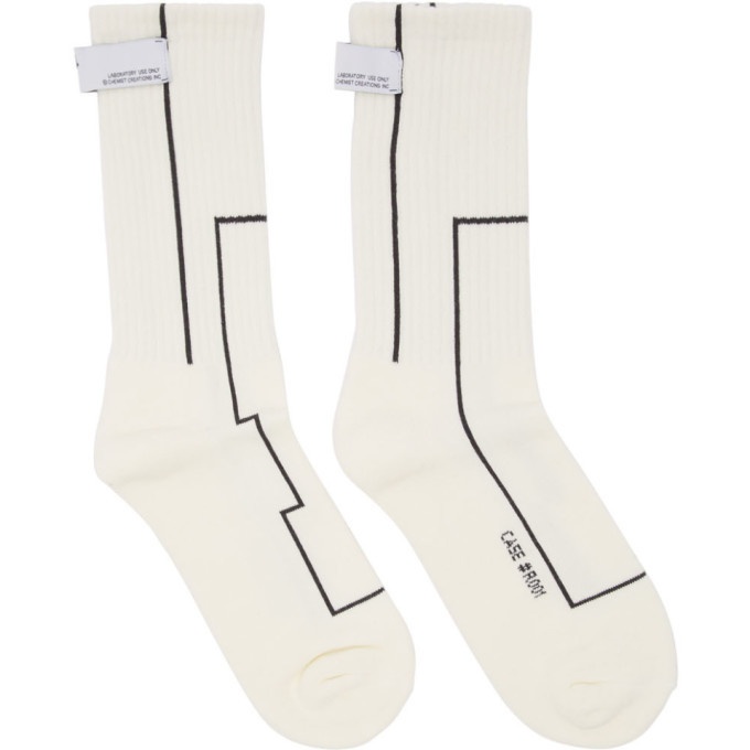 Photo: C2H4 White STAI Linellae Label Socks