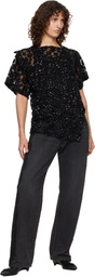 UNDERCOVER Black Lace Jeans