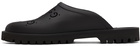 Gucci Black Rubber GG Slip-On Loafers