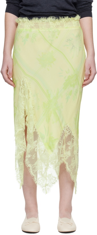 Photo: Collina Strada Yellow Waterlily Midi Skirt