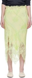 Collina Strada Yellow Waterlily Midi Skirt