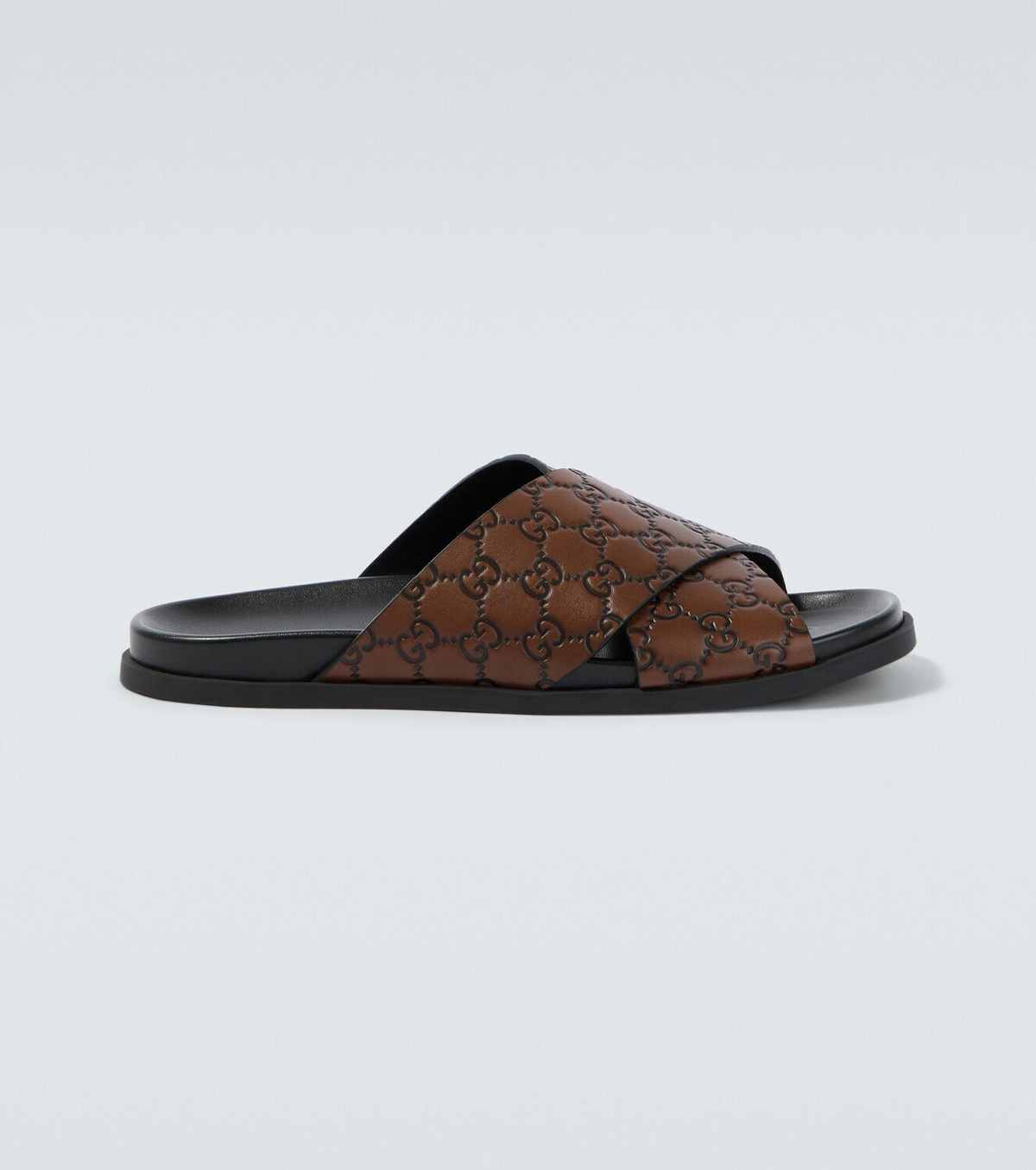 Gucci GG leather slides