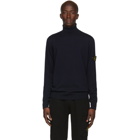 Stone Island Navy Wool Turtleneck