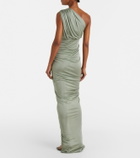 Rick Owens Lilies Shailee ruched one-shoulder gown
