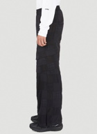 x LN-CC Tonal Check Track Pants in Black